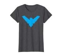 Batman Nightwing Symbol Camiseta, Mujer, Jaspeado Oscuro, 3XL