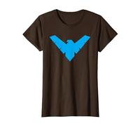 Batman Nightwing Symbol Camiseta, Mujer, Marrón, XS