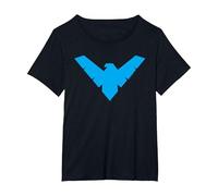Batman Nightwing Symbol Camiseta, Mujer Tallas Grandes, Negro, 6XL Grande