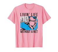 Batman Nightwing Without a Net Camiseta, Hombre, Rosado, S