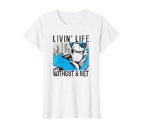Batman Nightwing Without a Net Camiseta, Mujer, Blanco, XL