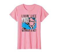 Batman Nightwing Without a Net Camiseta, Mujer, Rosado, L