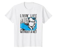 Batman Nightwing Without a Net Camiseta, Niños, Blanco, 6 años