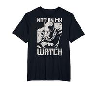 Batman Not On My Watch Illustration Camiseta, Hombre Tallas Grandes, Negro, 5X Alto