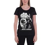 Officially Licensed Merchandise Arrrgh - Wrong Number Girly T-Shirt (Black), Medium
