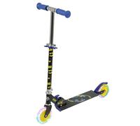 Batman Patinete Infantil para niñas y niños, Plegable en línea, para niños y niñas, Patinete Iluminado Ajustable, Ruedas iluminadas, 58 x 30 x 80 cm