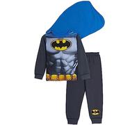 Batman Pijama con Capa para Niños, Disfraz - 7-8 Años: 128cm