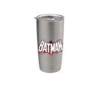 Batman Plaid Splat Logo T Shirt Vaso térmico de acero inoxidable de doble pared