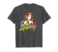 Batman Poison Ivy Camiseta, Hombre, Jaspeado Oscuro, 4XL