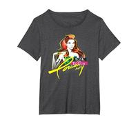 Batman Poison Ivy Camiseta, Mujer Tallas Grandes, Jaspeado Oscuro, 1XL Grande