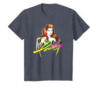Batman Poison Ivy Camiseta, Niños, Azul Jaspeado, 4 años