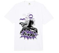 Batman Purple Kanji Skyline Comfort Colors Adult Heavyweight T-Shirt