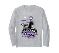 Batman Purple Kanji Skyline Manga Larga