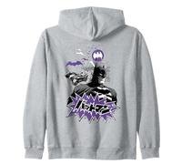 Batman Purple Kanji Skyline Sudadera con Capucha
