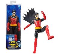 Batman - Robin Figura 30 CM Bat Tech Muñeco Robin 30 cm Articulado con Traje Rojo/Negro- 6062923 - Juguete Niños 3 Años +