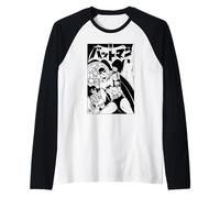 Batman Robin Kanji One Color Cover Camiseta Manga Raglan