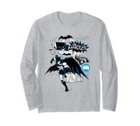 Batman Running Black and Blue Kanji Manga Larga
