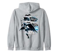 Batman Running Black and Blue Kanji Sudadera con Capucha