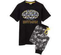 Batman Set de Pijama Largo Camuflaje Logo Hombres (NS6249)