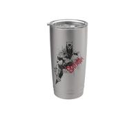 Batman Sketch Bat Red Logo Vaso térmico de acero inoxidable de doble pared