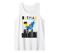 Batman Swinging Over City Camiseta sin Mangas