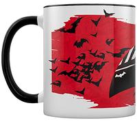 Batman - Taza Diseño Contraste (Talla Única) (Blanco, Negro, Rojo)