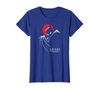Batman: The Animated Series Behind The Cape Camiseta, Mujer, Azul Real, XL