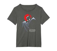 Batman: The Animated Series Behind The Cape Camiseta, Mujer Tallas Grandes, Asfalto, 1XL Grande