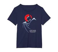 Batman: The Animated Series Behind The Cape Camiseta, Mujer Tallas Grandes, Azul Marino, 5XL Grande