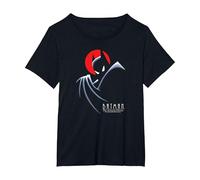 Batman: The Animated Series Behind The Cape Camiseta, Mujer Tallas Grandes, Negro, 6XL Grande