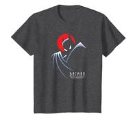 Batman: The Animated Series Behind The Cape Camiseta, Niños, Jaspeado Oscuro, 8 años