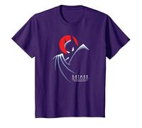 Batman: The Animated Series Behind The Cape Camiseta, Niños, Morado, 8 años
