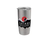 Batman: The Animated Series Clean Logo Vaso térmico de acero inoxidable de doble pared