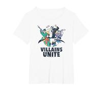 Batman: The Animated Series Unite Camiseta, Mujer Tallas Grandes, Blanco, 3XL Grande