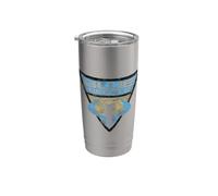 Batman: The Brave and the Bold Blue Beetle Shield Vaso térmico de acero inoxidable de doble pared