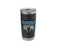 Batman: The Brave and the Bold Blue Beetle Shield Vaso térmico de acero inoxidable de doble pared