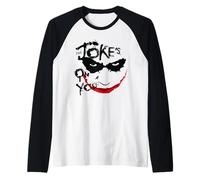 Batman The Dark Knight Joker Jokes on You Camiseta Manga Raglan