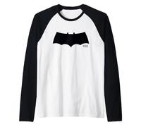 Batman The Dark Knight Returns Black Logo Camiseta Manga Raglan