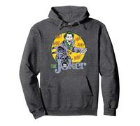 Batman The Joker Sudadera con Capucha, Unisex para Adultos, Jaspeado Oscuro, XXL