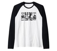 Batman Through The Years Live Action Camiseta Manga Raglan