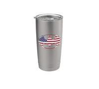 Batman USA American Flag Shield Logo Vaso térmico de acero inoxidable de doble pared