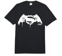 Batman v Superman White City Logo Comfort Colors Adult Heavyweight T-Shirt