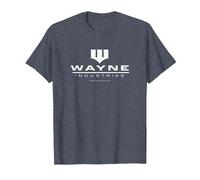 Batman Wayne Logo on Black Camiseta, Hombre, Azul Jaspeado, S