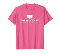Batman Wayne Logo on Black Camiseta, Hombre, Rosa Jaspeado, S