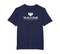 Batman Wayne Logo on Black Camiseta, Hombre Tallas Grandes, Azul Marino, 4X Alto