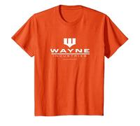Batman Wayne Logo on Black Camiseta, Niños, Naranja, 4 años