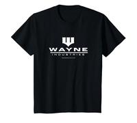 Batman Wayne Logo on Black Camiseta, Niños, Negro, 4 años