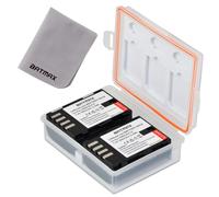 Batmax 2 baterías DMW-BLF19 DMW-BLF19E con compartimento para batería y tarjetero compatible con Panasonic Lumix DC-G9 GH5 GH5S, DMC-GH3 GH3A GH3H GH3AGK GH3GK GH4 GH4H GH4GK