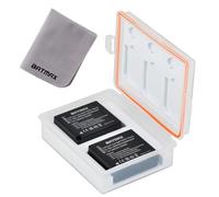 Batmax 2 baterías DMW-BLG10 DMW-BLG10E DMW-BLE9 con funda de almacenamiento de batería y funda de tarjeta de memoria para Panasonic DC LX100 II GX9 TZ200 TZ95 TZ90 DMC TZ100 TZ80 GF6 GX7 GX80 LX100 S6