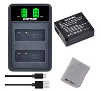 Batmax Batería DMW-BLE9 DMW-BLG10 DMW-BLG10E y cargador de batería USB rápido para Panasonic DC LX100 II GX9 TZ200 TZ95 TZ90 DMC TZ100 TZ80 GF6 GX7 GX80 LX100 S6